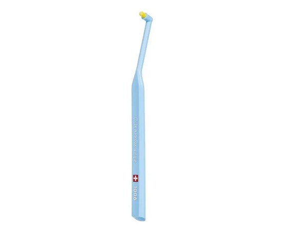 Изображение  Монопучковая зубная щетка Curaprox Single CS 1006-03 D 0.10 мм 6 мм, голубая, Цвет №: 03