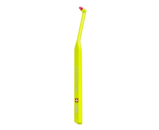 Изображение  Monobundle toothbrush Curaprox Single CS 1006-04 D 0.10 mm 6 mm, green, Color No.: 4