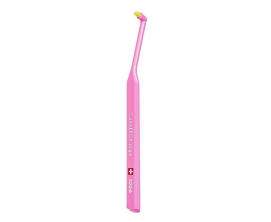 Изображение  Монопучковая зубная щетка Curaprox Single CS 1006-06 D 0.10 мм 6 мм, розовая, Цвет №: 06
