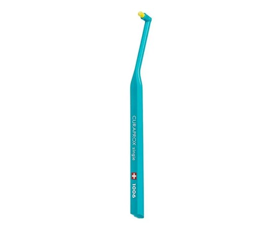Изображение  Monobundle toothbrush Curaprox Single CS 1006-09 D 0.10 mm 6 mm, green, Color No.: 9