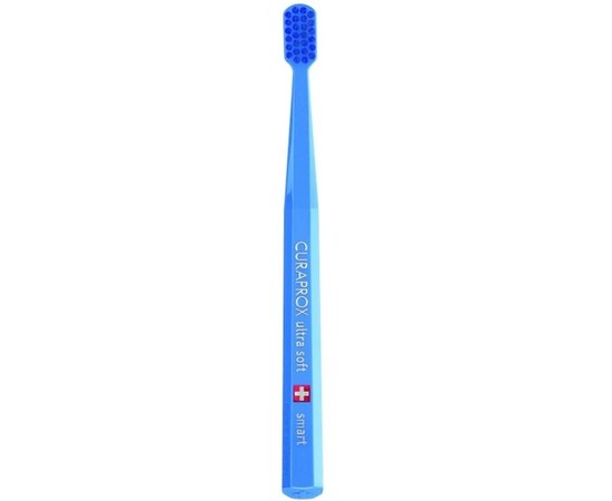 Зображення  Зубна щітка Curaprox Ultra Soft CS Smart-07 D 0.08 мм блакитна, синя щетина, Цвет №: 07