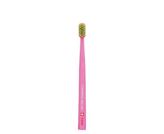 Изображение  Зубная щетка Curaprox Ultra Soft CS 5460-11 D 0.10 мм розовая, салатовая щетина, Цвет №: 11