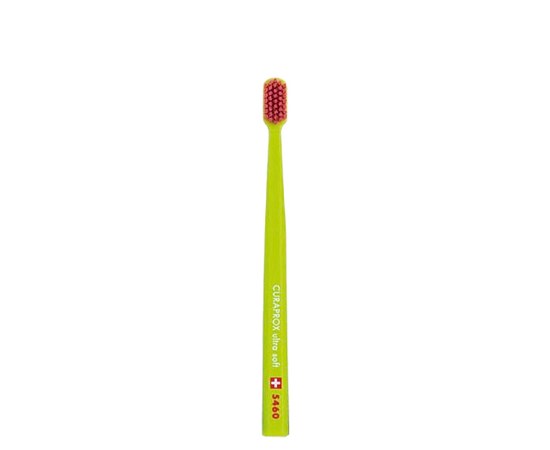 Изображение  Toothbrush Curaprox Ultra Soft CS 5460-31 D 0.10 mm green, purple bristles, Color No.: 31
