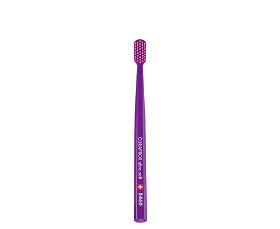 Изображение  Toothbrush Curaprox Ultra Soft CS 5460-34 D 0.10 mm purple, pink bristles, Color No.: 34