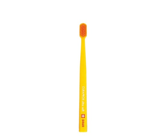 Изображение  Toothbrush Curaprox Ultra Soft CS 5460-01 D 0.10 mm yellow, orange bristles, Color No.: 1
