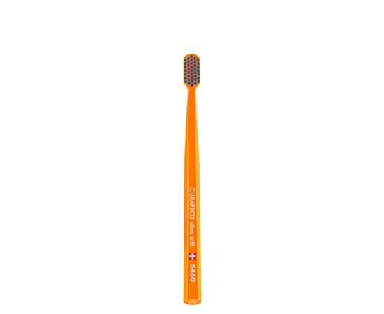 Изображение  Зубная щетка Curaprox Ultra Soft CS 5460-04 D 0.10 мм оранжевая, синяя щетина, Цвет №: 04