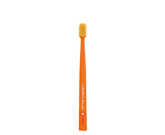 Изображение  Зубная щетка Curaprox Ultra Soft CS 5460-06 D 0.10 мм оранжевая, желтая щетина, Цвет №: 06