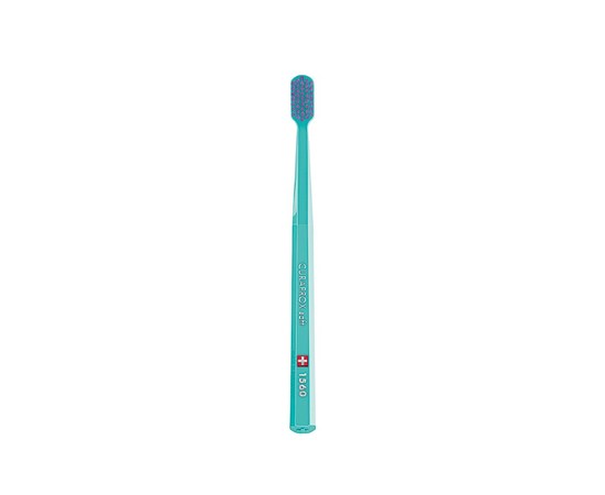 Изображение  Toothbrush Curaprox Soft CS 1560-06 D 0.15 mm turquoise, purple bristles, Color No.: 6