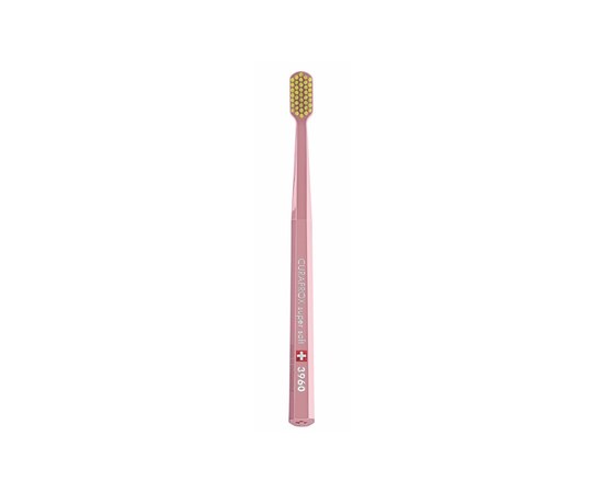 Изображение  Toothbrush Curaprox Super Soft CS 3960-12 D 0.12 mm nude, yellow bristles, Color No.: 12