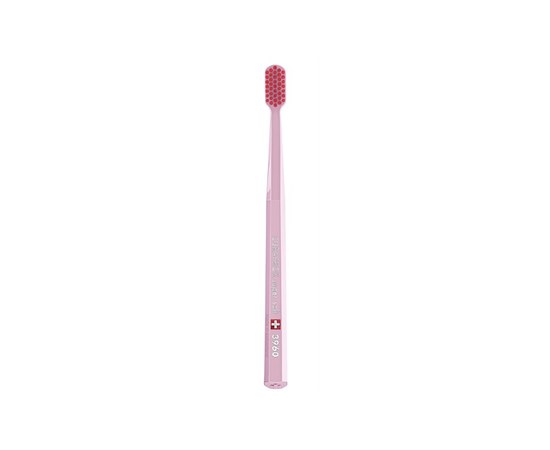 Изображение  Зубная щетка Curaprox Super Soft CS 3960-13 D 0.12 мм розовая, красная щетина, Цвет №: 13