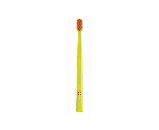 Изображение  Toothbrush Curaprox Super Soft CS 3960-05 D 0.12 mm yellow, red bristles, Color No.: 5
