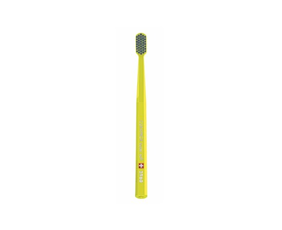 Изображение  Зубная щетка Curaprox Super Soft CS 3960-06 D 0.12 мм желтая, синяя щетина, Цвет №: 06
