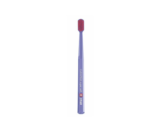 Изображение  Toothbrush Curaprox Super Soft CS 3960-17 D 0.12 mm purple, red bristles, Color No.: 17