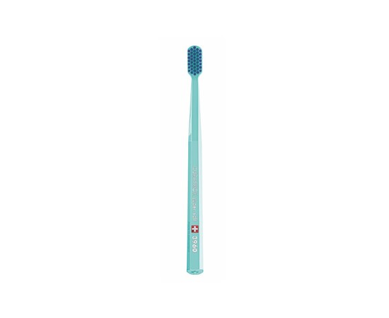 Изображение  Toothbrush Curaprox Super Soft CS 3960-15 D 0.12 mm turquoise, blue bristles, Color No.: 15