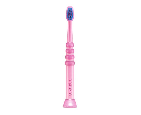 Изображение  Children's toothbrush Curaprox Ultra Soft CS Baby 4260-02 D 0.09 mm pink, blue bristles up to 4 years, Color No.: 2