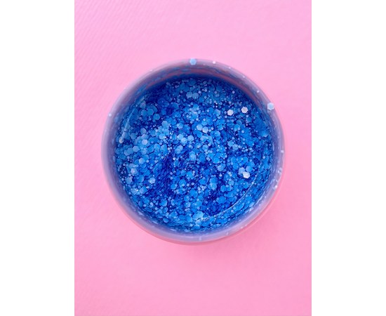 Изображение 3 Гель с блестками для ногтей LUNAMoon Bubble Gel №3, 5 мл, Объем (мл, г): 5, Вариант: 03, Цвет: Бирюзовый