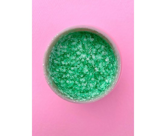 Изображение 3 Гель с блестками для ногтей LUNAMoon Bubble Gel №10, 5 мл, Объем (мл, г): 5, Вариант: 10, Цвет: Зелёный
