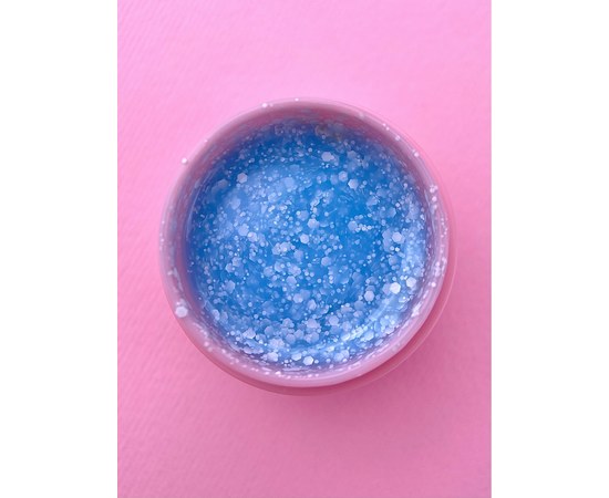 Изображение 3 Гель с блестками для ногтей LUNAMoon Bubble Gel №2, 5 мл, Объем (мл, г): 5, Вариант: 02, Цвет: Голубой