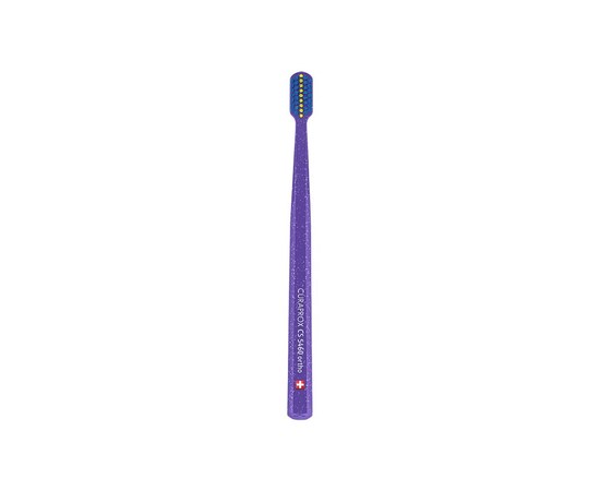 Изображение  Ортодонтическая зубная щетка Curaprox Ultra Soft Ortho CS 5460-11 D 0.10 мм фиолетовая, синяя щетина, Цвет №: 11