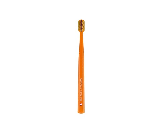 Изображение  Ортодонтическая зубная щетка Curaprox Ultra Soft Ortho CS 5460-06 D 0.10 мм оранжевая, салатовая щетина, Цвет №: 06