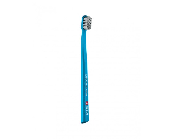 Изображение  Toothbrush Curaprox Velvet CS 12460-01 D 0.08 mm blue, gray bristles, Color No.: 1