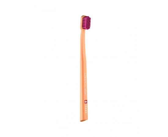 Зображення  Зубна щітка Curaprox Velvet CS 12460-27 D 0.08 мм помаранчева, пурпурна щетина, Цвет №: 27