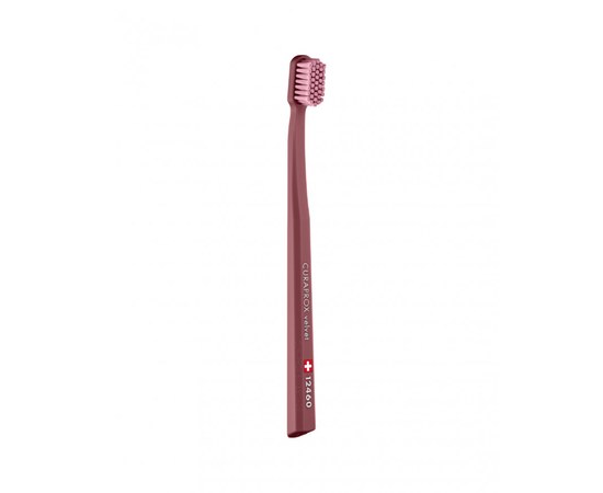 Изображение  Toothbrush Curaprox Velvet CS 12460-05 D 0.08 mm brown, pink bristles, Color No.: 5