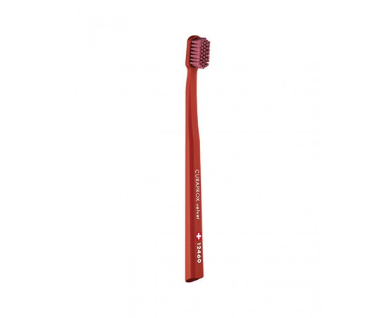 Зображення  Зубна щітка Curaprox Velvet CS 12460-12 D 0.08 мм темно червона, пурпурна щетина, Цвет №: 12