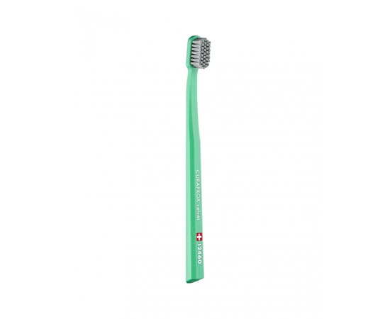 Изображение  Зубная щетка Curaprox Velvet CS 12460-22 D 0.08 мм ярко зеленая серая щетина, Цвет №: 22