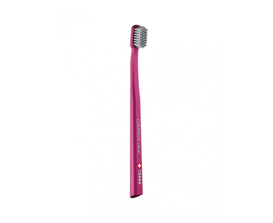 Изображение  Curaprox Velvet CS 12460-31 D 0 toothbrush.08mm purple, gray bristles, Color: 31