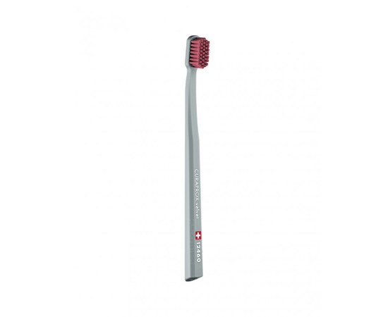 Изображение  Toothbrush Curaprox Velvet CS 12460-18 D 0.08 mm gray, purple bristles, Color No.: 18