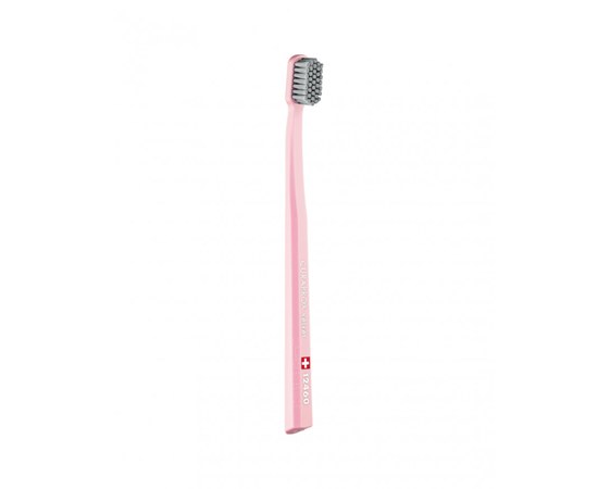 Изображение  Зубная щетка Curaprox Velvet CS 12460-28 D 0.08 мм розовая, серая щетина, Цвет №: 28