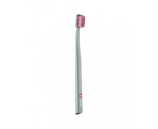 Изображение  Зубная щетка Curaprox Velvet CS 12460-17 D 0.08 мм серая, розовая щетина, Цвет №: 17