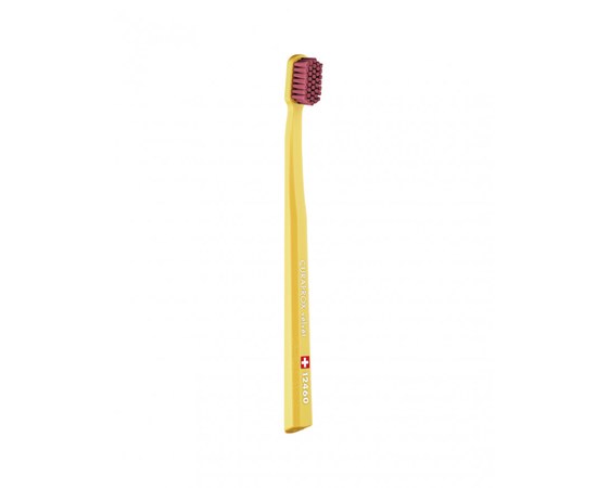 Изображение  Toothbrush Curaprox Velvet CS 12460-15 D 0.08 mm yellow, purple bristles, Color No.: 15