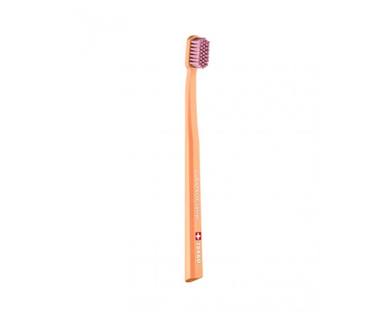 Изображение  Зубная щетка Curaprox Velvet CS 12460-26 D 0.08 мм оранжевая, розовая щетина, Цвет №: 26