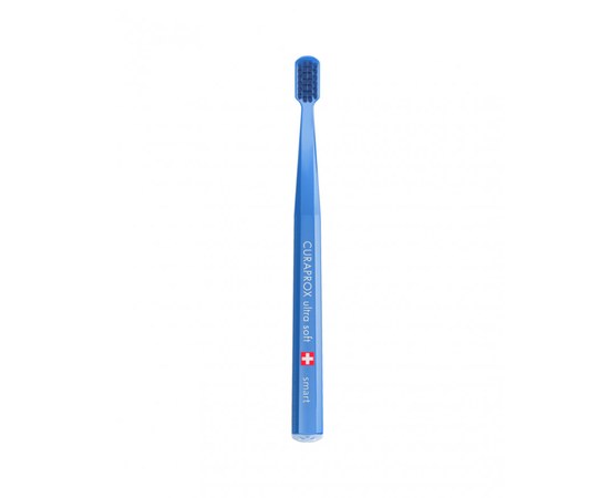 Изображение  Зубная щетка Curaprox Ultra Soft CS Smart-01 D 0.08 мм синяя, синя щетина, Цвет №: 01