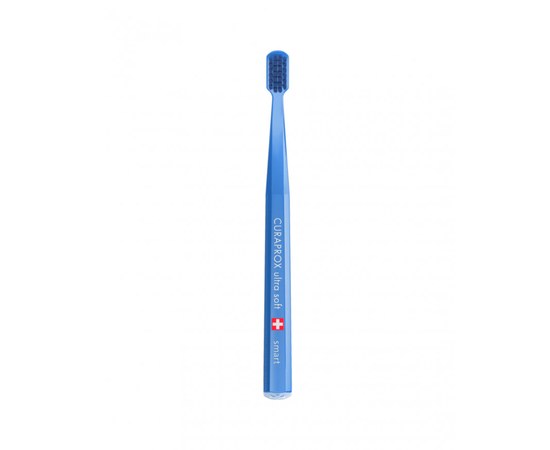 Изображение  Toothbrush Curaprox Ultra Soft CS Smart-01 D 0.08 mm blue, blue bristles, Color: 1