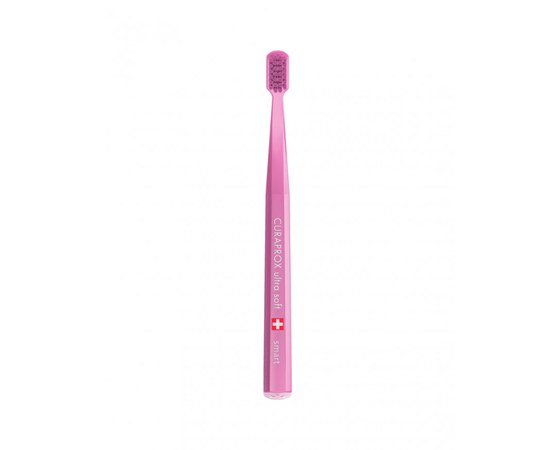 Зображення  Зубна щітка Curaprox Ultra Soft CS Smart-14 D 0.08 мм рожева, рожева щетина, Цвет №: 14