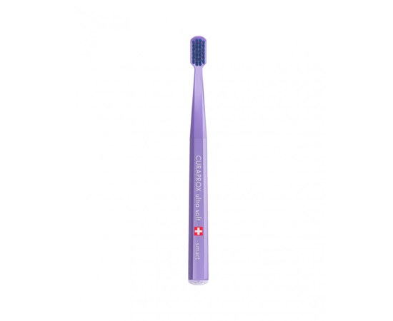 Изображение  Зубная щетка Curaprox Ultra Soft CS Smart-09 D 0.08 мм фиолетовая, синяя щетина, Цвет №: 09