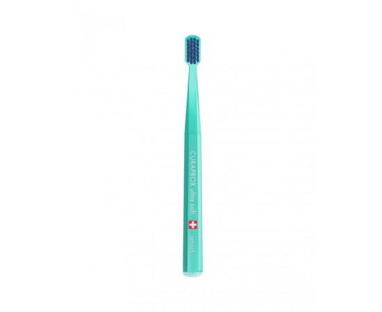 Зображення  Зубна щітка Curaprox Ultra Soft CS Smart-15 D 0.08 мм бірюзова, синя щетина, Цвет №: 15