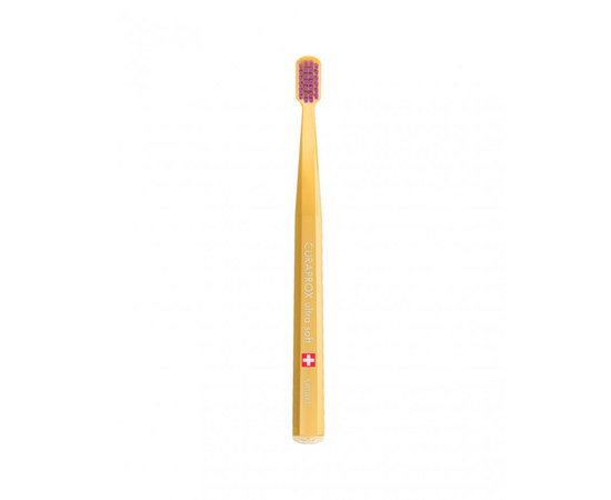Изображение  Зубная щетка Curaprox Ultra Soft CS Smart-12 D 0.08 мм оранжевая, розовая щетина, Цвет №: 12