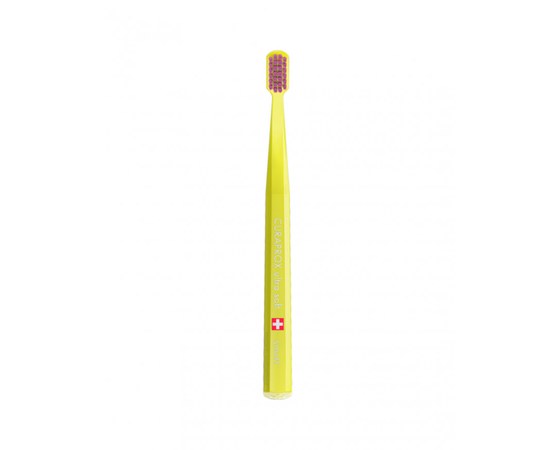 Изображение  Зубная щетка Curaprox Ultra Soft CS Smart-06 D 0.08 мм желтая, розовая щетина, Цвет №: 06