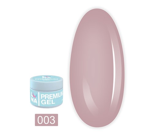 Изображение  Gel for nail extension LUNAMoon Premium Gel No. 3, 30 ml, Volume (ml, g): 30, Color No.: 3, Color: Pink