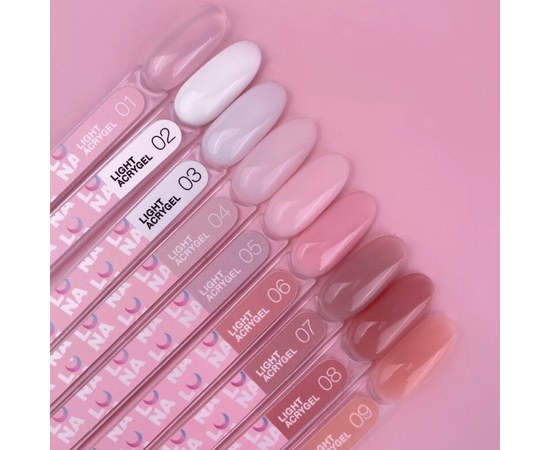 Изображение 2 Жидкий гель моделирующий для ногтей LUNAMoon Light Acrygel №06, 30 мл, Объем (мл, г): 30, Вариант: 06, Цвет: Розовый