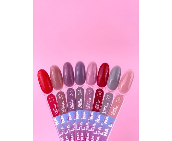 Изображение 3 Жидкий гель моделирующий для ногтей LUNAMoon Light Acrygel №34, 13 мл, Объем (мл, г): 13, Вариант: 34, Цвет: Фиолетовый