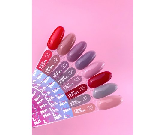 Изображение 5 Жидкий гель моделирующий для ногтей LUNAMoon Light Acrygel №33, 13 мл, Объем (мл, г): 13, Вариант: 33, Цвет: Фиолетовый