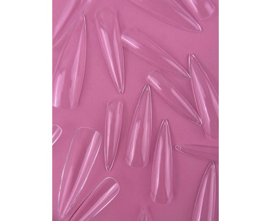 Изображение 2 Гелевые типсы LUNAMoon Stiletto XL (длинные), 500 шт