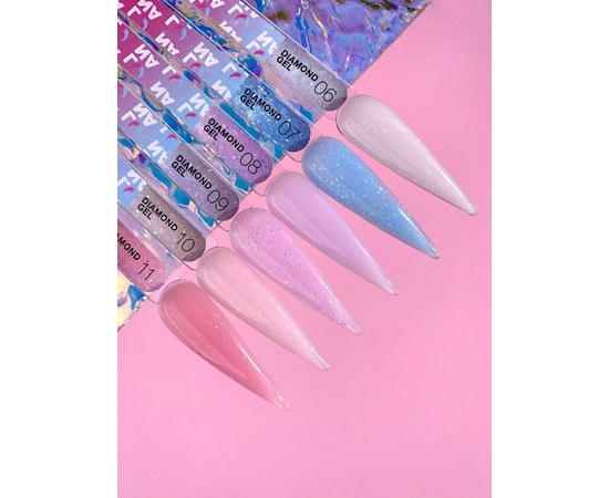 Изображение 3 Gel for nail extension LUNAMoon Diamond Gel No. 9, 15 ml, Volume (ml, g): 15, Options: 9, Color: Violet