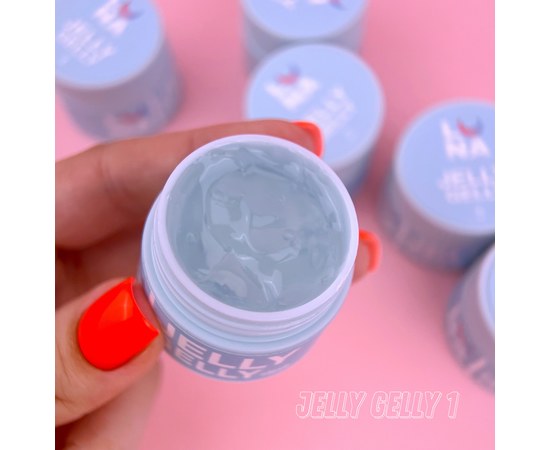 Изображение 2 Гель-желе для ногтей LUNAMoon Jelly Gelly №1, 15 мл, Объем (мл, г): 15, Вариант: 01, Цвет: Прозрачный