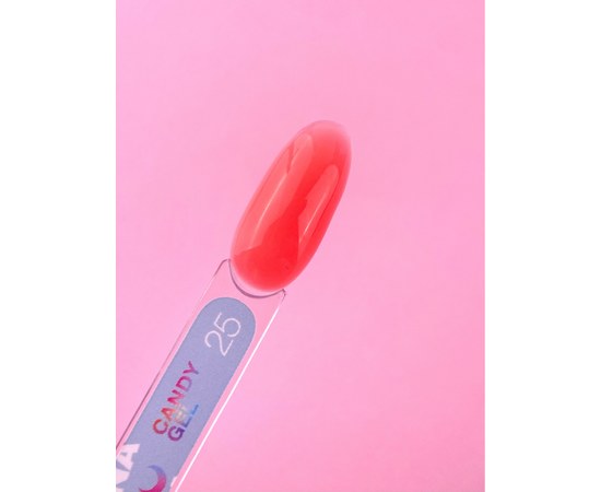 Изображение 7 Gel for nail extension LUNAMoon Candy Gel No. 25, 15 ml, Volume (ml, g): 15, Options: 25, Color: Red